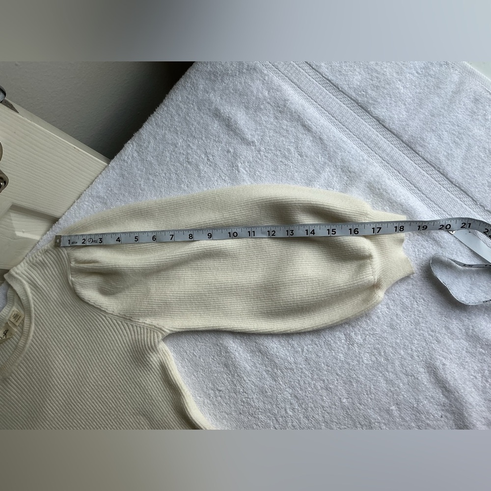 RD Style Cream Ribbed Knit Top - Picture 9 of 11